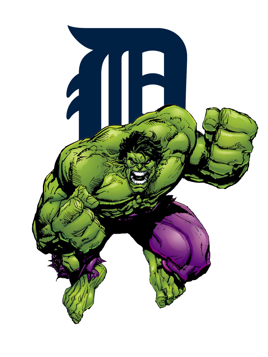 Detroit Tigers Hulk Logo vinyl decal